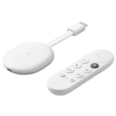 Google Chromecast with Google TV 串流播放裝置 白色