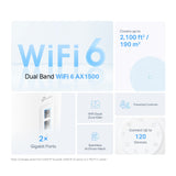 tp-link Deco X10 AX1500 Whole Home Mesh Wi-Fi 6 System（2組入）