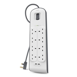 Belkin 2.4 安培 USB 充電 8 位防雷保護拖板 (BSV804sa2M)