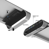 Monitormate ProBASE X 鋁製 USB多功能螢幕架/筆電架(全新18W QC/PD充電埠支援iPhone快充、USB3.0端口x2．SD/MicroSD讀卡機、Gigabytes Ethernet網路口)