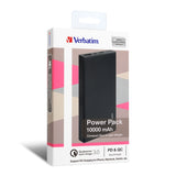 Verbatim Li-polymer QC 3.0 & PD2.0流動充電池10,000mAh (65836/65837/65944)