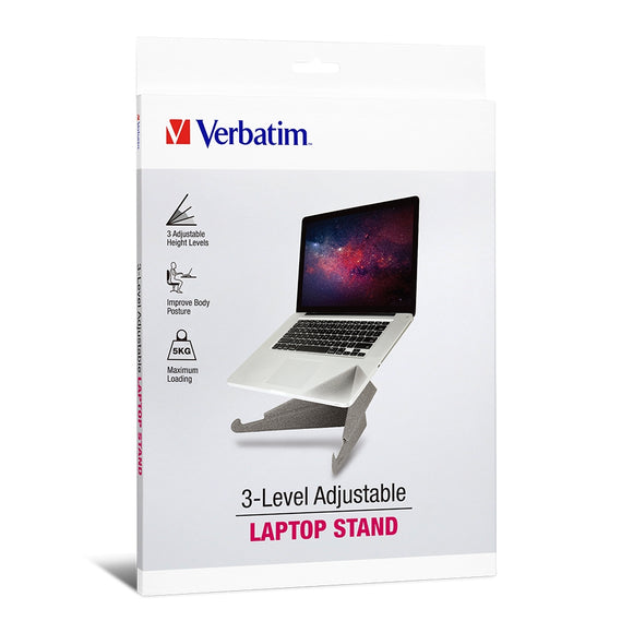 Verbatim 3-Level Adjustable Laptop Stand/ 三段式可調校手提電腦支架 (66378)