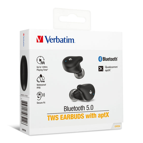 Verbatim 藍牙5.0真無線耳機 (具備Qualcomm® aptX音頻技術) (66514/66515)
