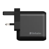 Verbatim 3 Port 65W PD 3.0 & QC 3.0 GaN USB充電器 (66520)