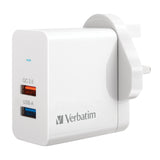 Verbatim Dual Port 雙端口 25W QC 3.0 USB充電器 (66569)