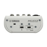 Yamaha AG03MK2 3-Channel Live Streaming Loopback Audio USB Mixer