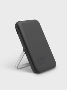 UNIQ HOVEO MAGNETIC FAST WIRELESS USB-C PD POWER BANK  WITH STAND 5000MAH - CHARCOAL (GREY)
