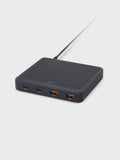 UNIQ SURGE MINI 100W 4 USB CHARGING STATION WITH DUO TYPE-C PD & QC 3.0 (UK) - CHARCOAL (BLACK)