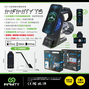 INFINITY T6 6合1多功能無線充電座