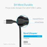 Anker PowerLine USB-C to USB 3.0 5Gbps Cable 10ft / 3m A8167011