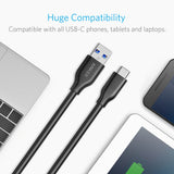 Anker PowerLine USB-C to USB 3.0 5Gbps Cable 10ft / 3m A8167011