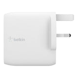 Belkin BOOST↑CHARGE™ 雙 USB-C PD GaN 家用式充電器 - 63W